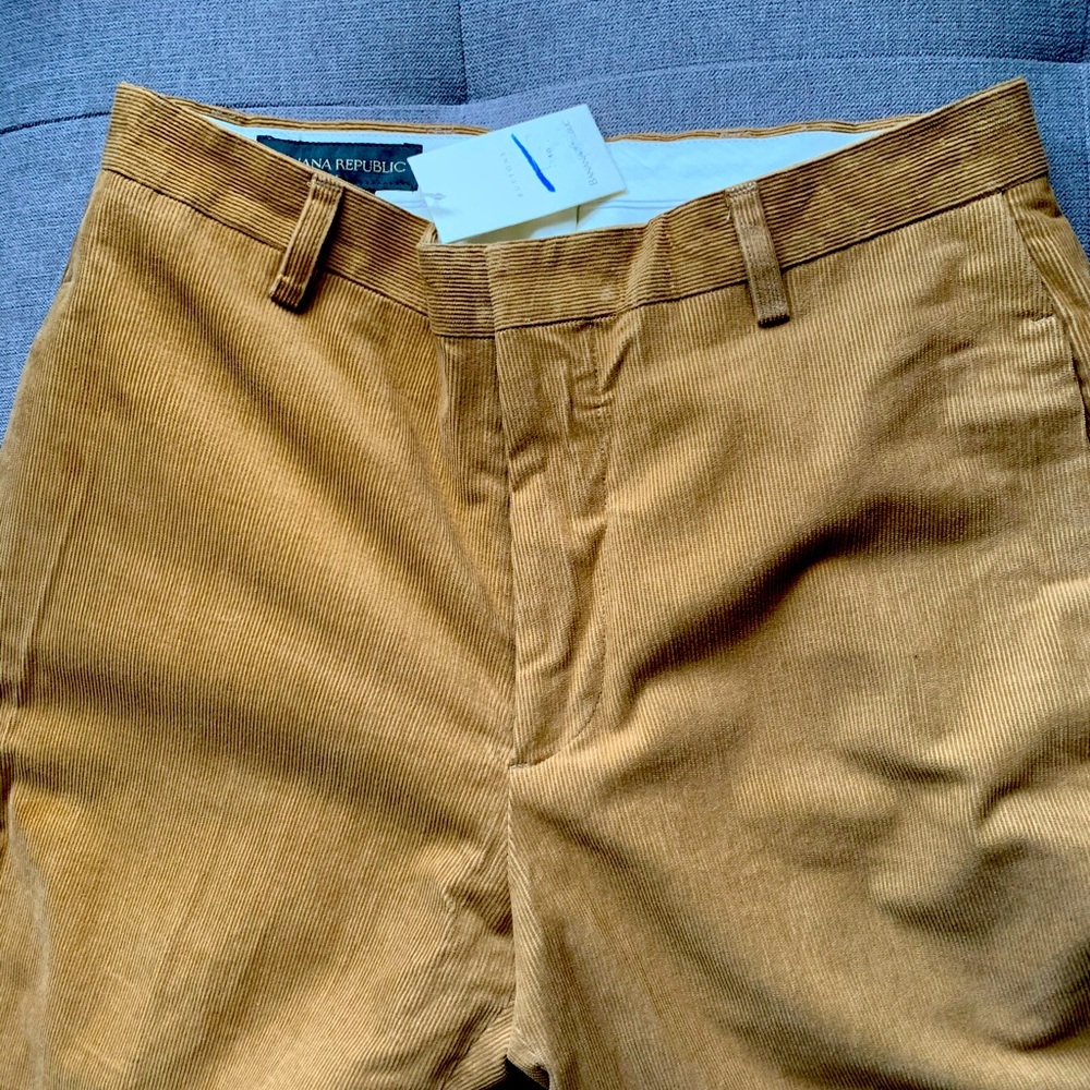 New Mens Banana Republic Corduroy Pant, 28R
